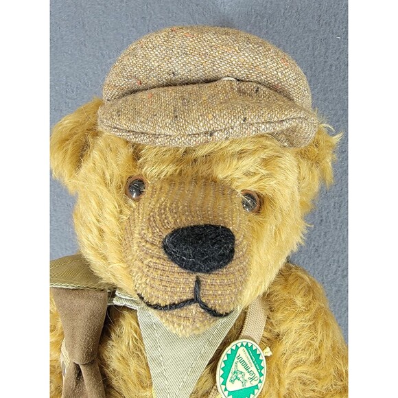 Vintage Hermann Teddy Bear Professor Higgins 174A Mohair Germany Plush 18 Inch - Picture 4 of 11